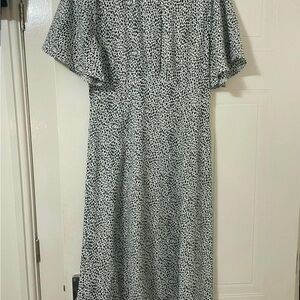 Missguided+ Black and White Patterned Maxi Dress